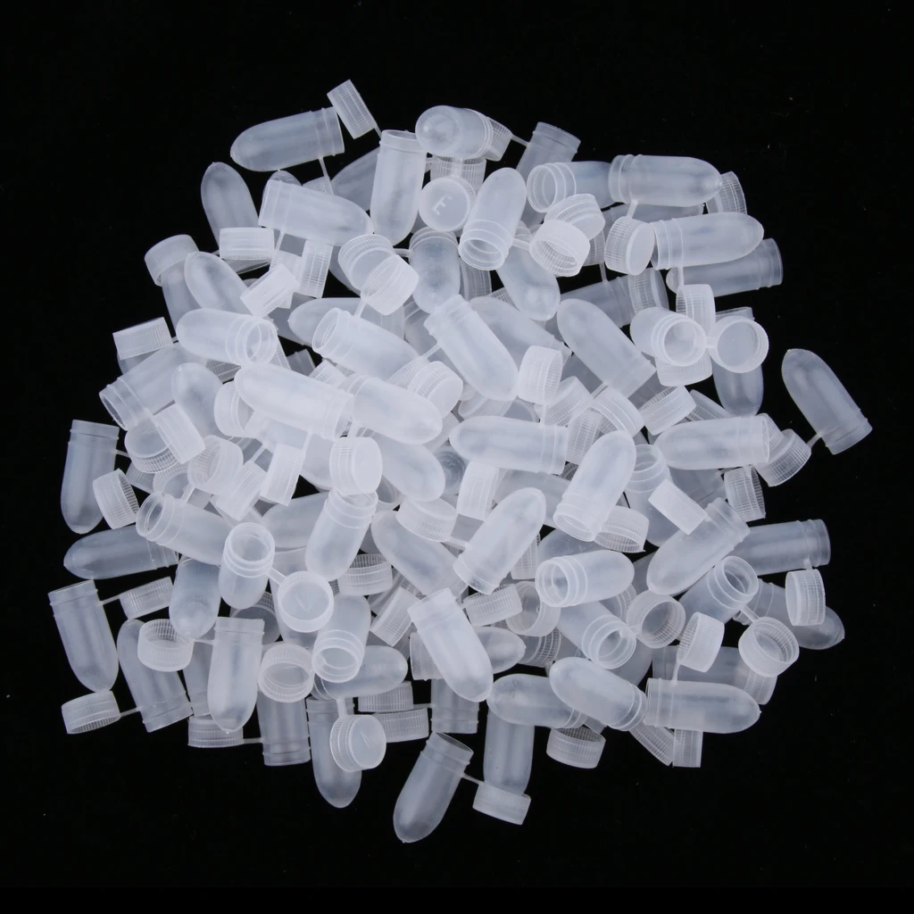 

100 Pieces Portable Flip Lid Transparent Capsule Storage Containers Pill Box Suit for Home or Travel
