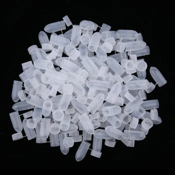 

100 Pieces Portable Flip Lid Transparent Capsule Storage Containers Pill Box Suit for Home or Travel