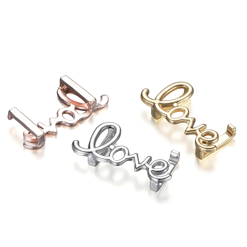 

2019 New Love Slide Beads Charms Fit 10mm Stainless Steel Mesh Bracelet Accessories Brand Bracelet For Women Men Jewelry Gift