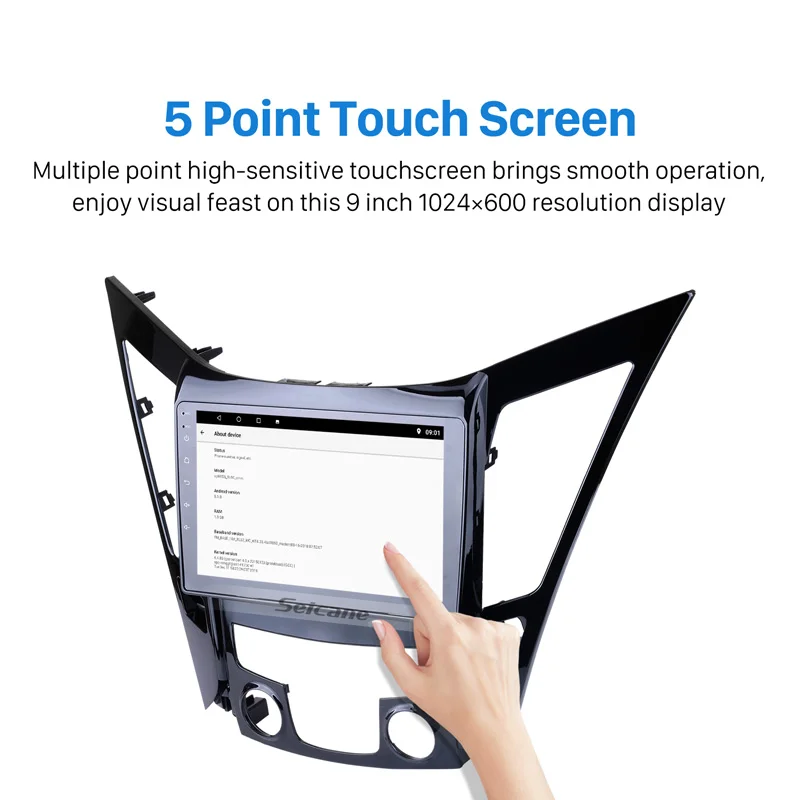 Seicane Android 9,0 Автомобильный мультимедийный плеер для 2011- HYUNDAI Sonata i40 i45 Поддержка TPMS DVR OBDII SWC " gps Navi Стерео