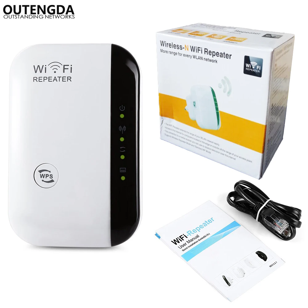 300Mbps Wireless N Repeater Network Router AP WiFi Signal Range Extender 802.11N 