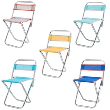 ABGZ-Stainless Steel Folding Chair Outdoor Portable Mesh Chair Fishing Stool Folding Chair Camping Travel Chair Random Color milwaukee bucks folding chair