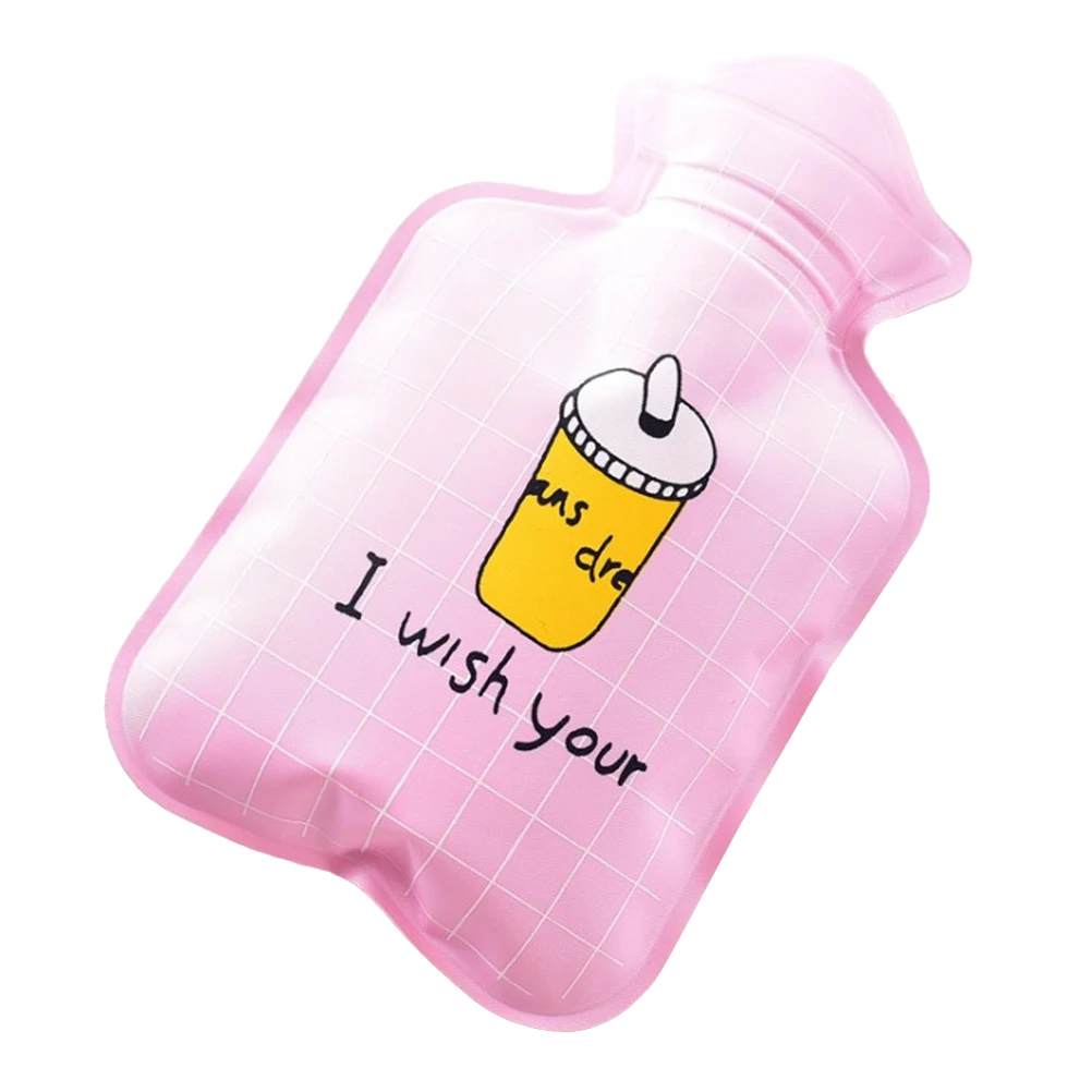 Mini Thick Water Injection Hot Water Bottle Cartoon Cute PVC Hot Water