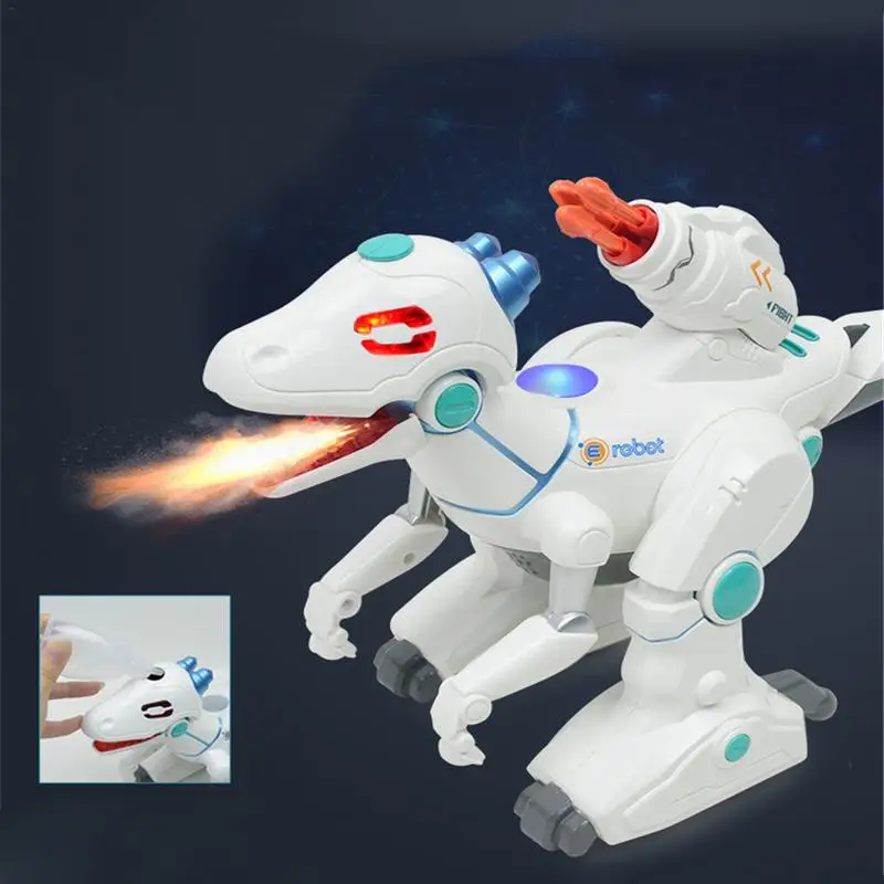

Multi-function Remote Control Machine Dinosaur Lighting Sound Children's Toy Interaction With Spray Hair Electric Dinosaur Toy