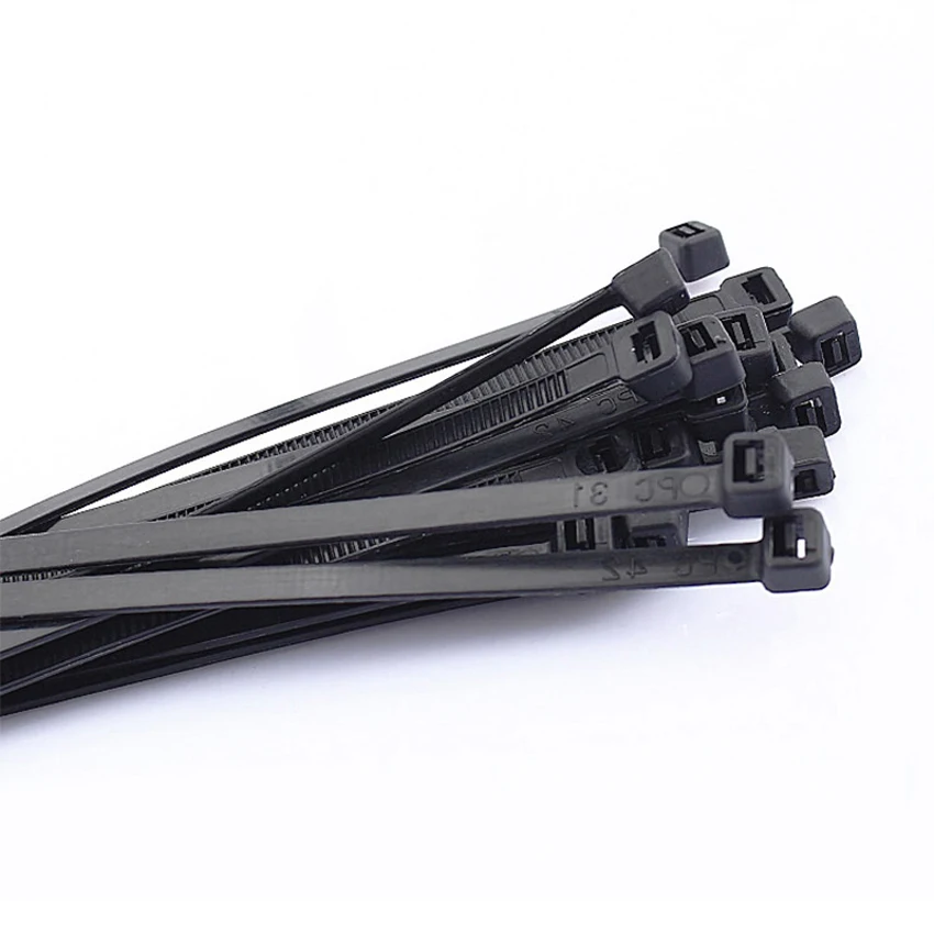 Кабельные стяжки 1000 шт. 3*200 мм самоблокирующиеся пластиковые кабельные стяжки кабель Zip Loop Галстуки для проводов Tidy band лента кабельная стяжка из нейлона