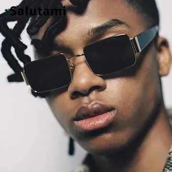 

Alloy Steampunk Men Sunglasses Vintage Square Small Frame Sun Glasses Male Luxury Brand Hip Hop Punk Sunglasses Women Sexy Cool