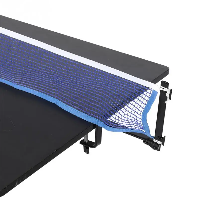Portable Standard Table Tennis Net with Metal Clamp Posts Nylon Ping