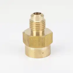 1/4 "вспышка Male x 1/4" NPT Женский латунный SAE 45 градусов переходник для фитинга