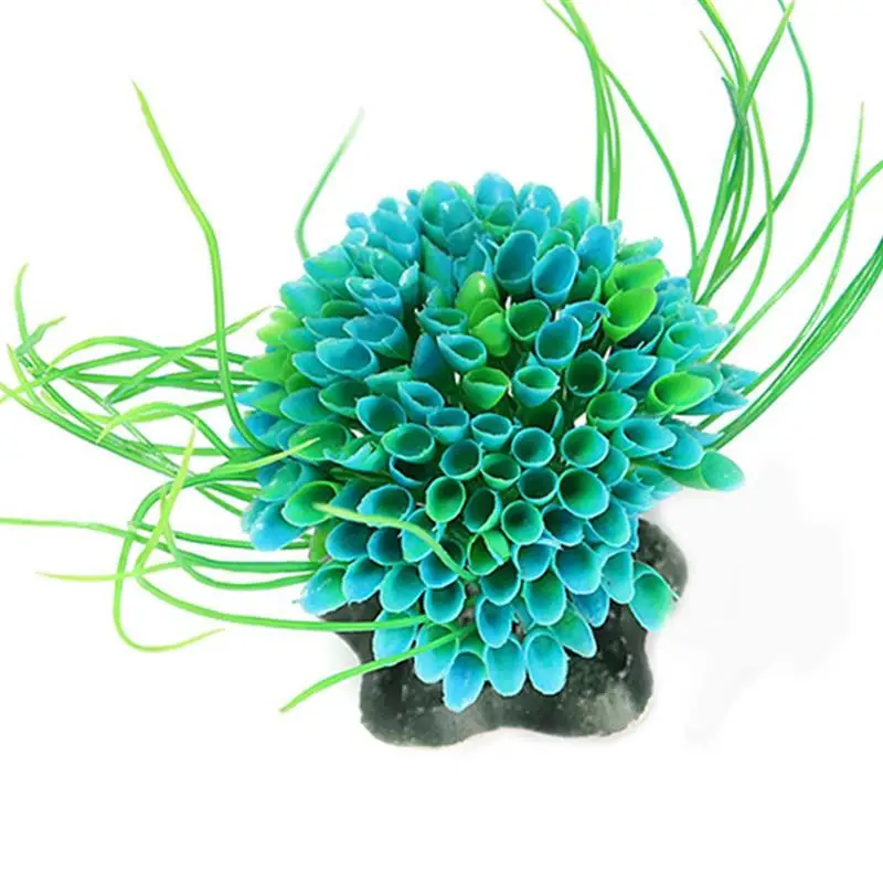 

1pc Aquarium Decor Simulation Sea Flower Plant View Garden Landscape Ornament Aquarium Underwater Fish Tank Decorations