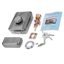 Mute Electric Lock Home Use 12V DC Electronic Electric Motor Lock Mute Door Lock For Access Control System Single Sided Key