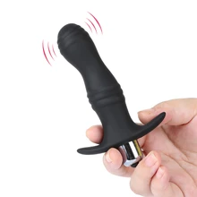 10 Frequency Anal Plug Dildo Vibrator G spot Prostate Massager Ass Orgasm Stimulator Anal Beads Vibrator