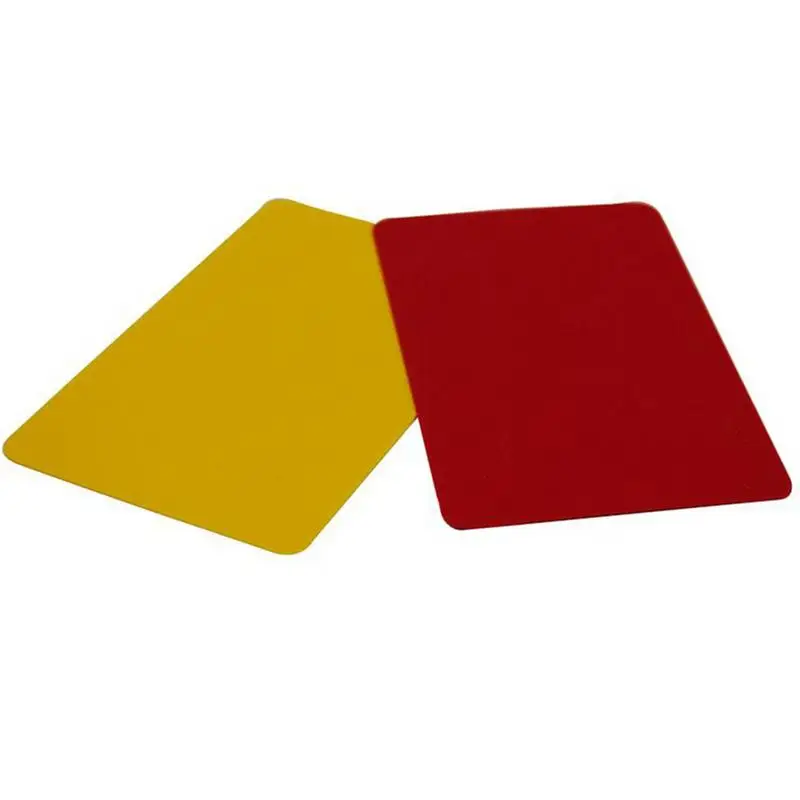 

PVC Red Card Yellow Card Football Referee Card Sports Notebook With Pencil Football Supplies Referee Record Penalty Card