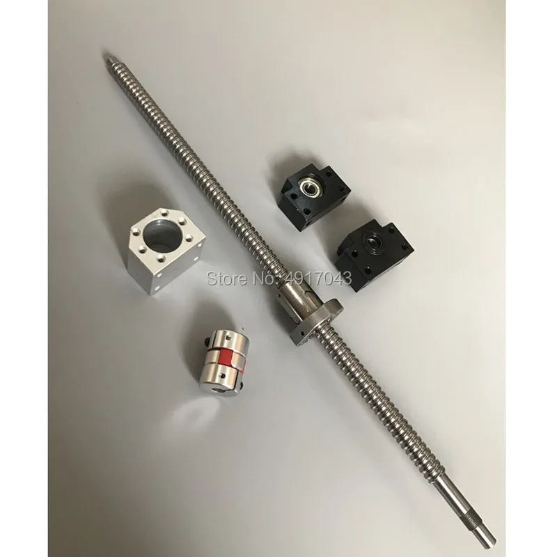 

Ballscrew cnc Set : 20MM Ball screw SFU2005 RM2010 300MM to 1500mm end Machined + Ball Nut + BK15 BF15 End Support + cnc parts