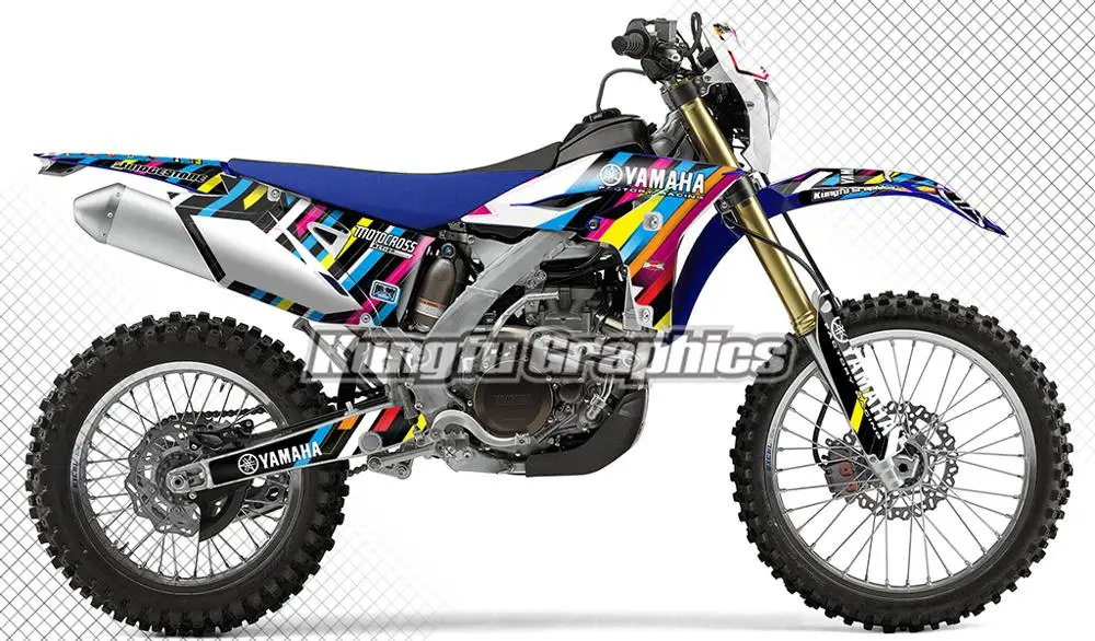 KUNGFU графика Байк Grafik Motorrad Aufkleber наклейки декоративный набор для Yamaha WR 450 F 450F WR450F 2012