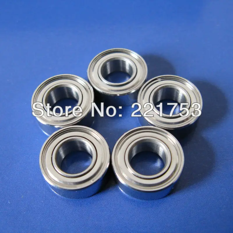 50 PCS Size D Flat YoYo Bearings 5x11x5 mm Stainless Steel Ball