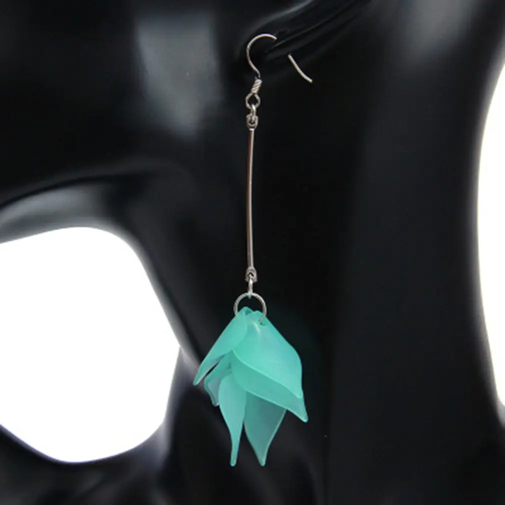 

Summer Cool Acrylic Frosted Copper Leaf Multicolor Earrings Jewelry Accessories