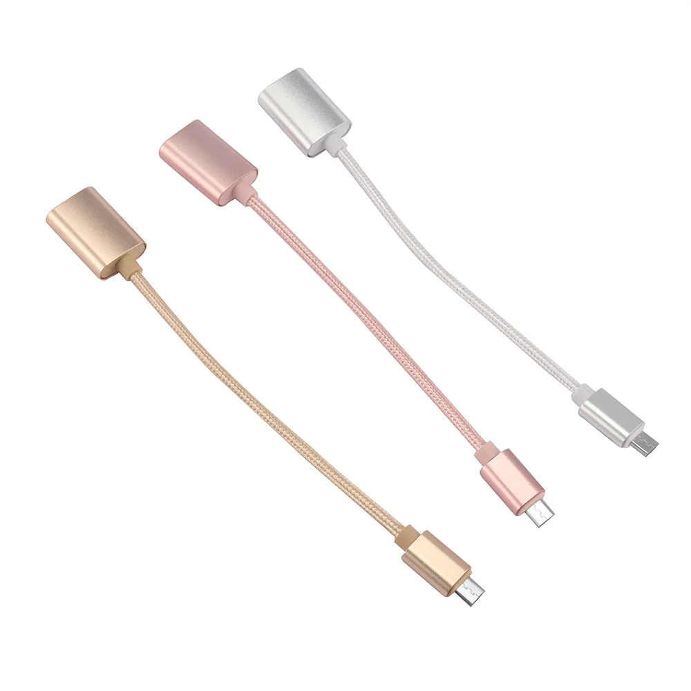 OTG Micro USB OTG кабель адаптер для samsung Galaxy Xiaomi huawei OTG мобильный андроид планшет 90 градусов мобильный телефон кабели