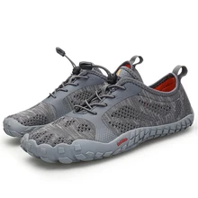 Мужская Летняя Пляжная морская акваобувь уличная Рыбалка плавание Мужская Пять пальцев плоские мягкие прогулки быстросохнущие кроссовки