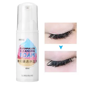 

60ml Professional Eyelash Extension Cleansing Foam Cleanser Grafted Eye Lash Extension Cleaner Tools