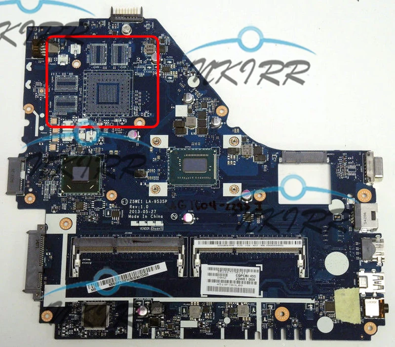 

Z5WE1 LA-9535P NBMFP11001 NBMEP11001 i3-3217U 1.8GHz HM77 DDR3 motherboard for Acer aspire E1-570 E1-570G NV570 NV571
