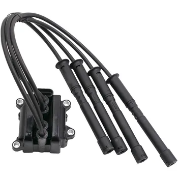 

fit RENAULT CLIO MK2 1.2 16v IGNITION COIL SPARK PLUG LEADS 8200084401 01-18 8200360911 8200084401E for MODUS GRAND MODUS 04-08
