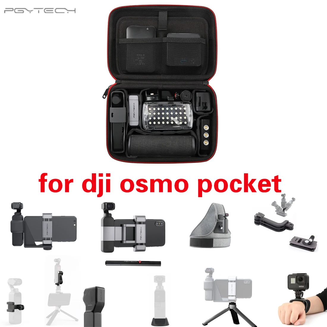 

PGYTECH OSMO ACTION Adjustable Chest Strap Harness Case Phone Holder Bracket for DJI Osmo Pocket for Gopro Series In Stock