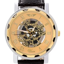 Мужские немеханические наручные часы из искусственной кожи