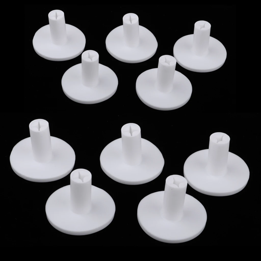

10 Pieces Rubber Golf Tees Holder for Driving Range Mat Home Indoor or Outdoor Practice Golf Accessories