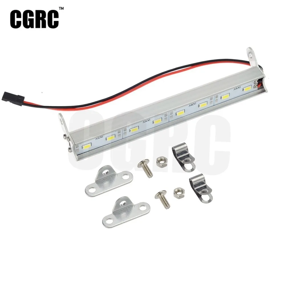 

LED Searchlight Spotlight Rooflight 140mm For 1/10 RC Crawler Car TRX4 D90 D110 Axial Scx10 Wraith RC4WD CC01 Bronco
