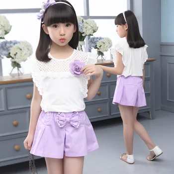 

Girls summer Suit 2020 New 4 Children 5 Children Dress 6 Girls 7 Summer 8 Korean 9 Tide Clothes 10 Years Old 12 Baby Clothes