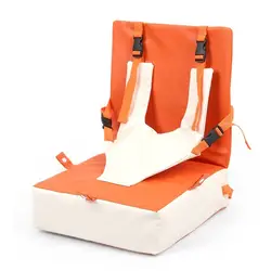 Портативный маленьких стул для малыша детская кожаная повышение подушки сиденья стульчик для кормления складной безопасности Seat