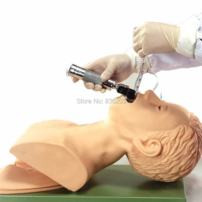 

220V Intubation Manikin instruments traumatic pistol medical skeleton anatomy training Simulator Airway Management pratice