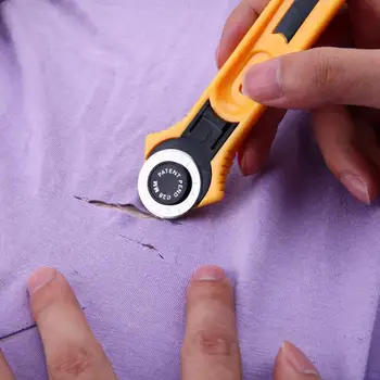 

28/45mm Rotary Cutter Patchwork Roller Wheel Round Knife Cloth Fabric Cutter Tool Leather Paper Vinyl Strips Sewing Tools