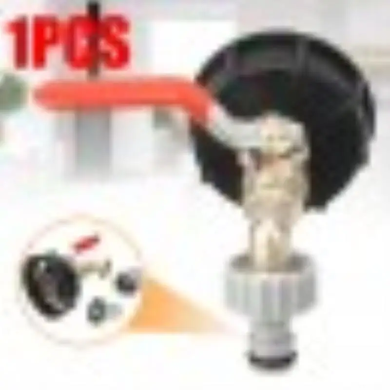 

IBC Tank Cap Adapter With Brass Tap and 1/2" Snap On Connector Water Nozzle Butt Hose Pipe For Garden Irrigation Supplies