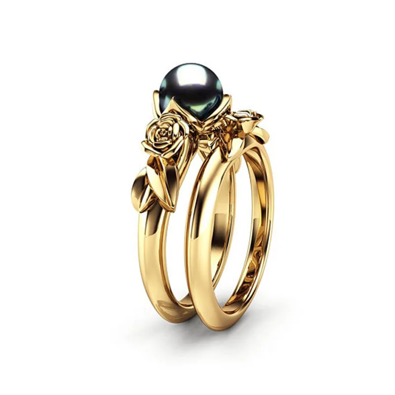 Ювелирное серебряное кольцо, кольцо из нержавеющей стали, цветок, пара жемчужных колец, сокровище, роскошные индийские ювелирные изделия, камень, винтажный подарок для B2381