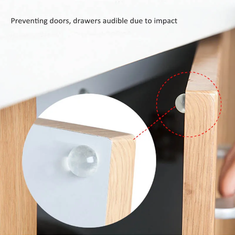 24Pcs Cabinet Door Accessories Shock Absorber Anti Slip Bumper Damper Buffer Pad Self Adhesive Bathroom Accessories set