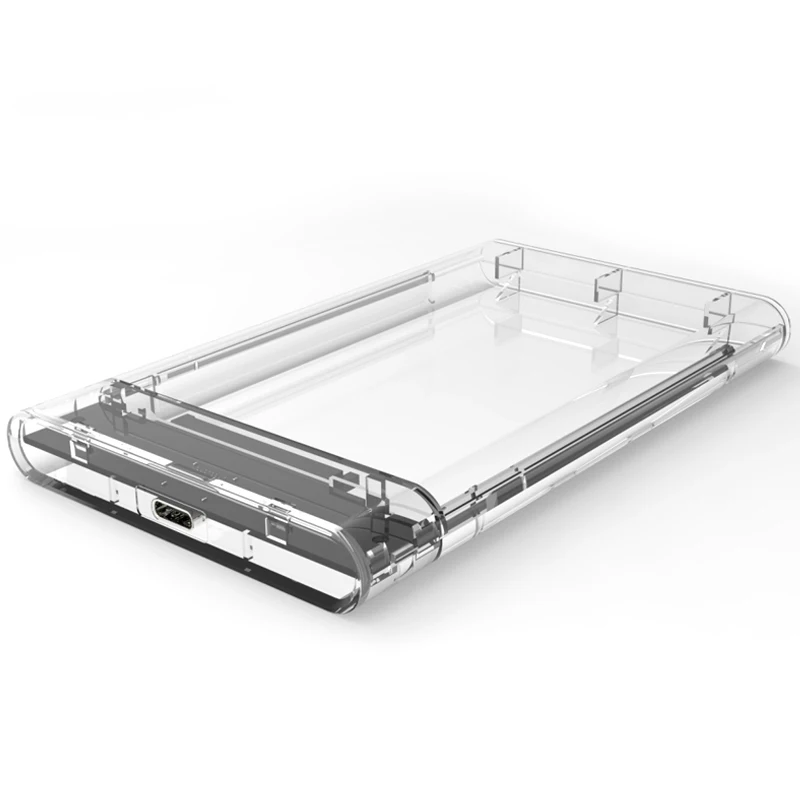 USB Тип C3.1 внешний жесткий диск Корпус для 2 5 дюймов SATA HDD и SSD инструмент-прозрачный