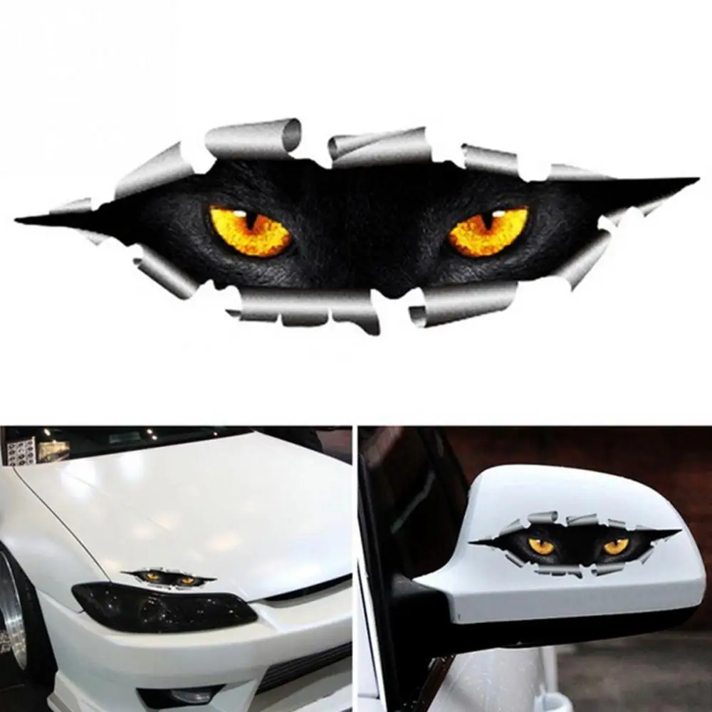 IZTOSS автостайлинг кошачий глаз привидения Пекинская 3D Автомобильная наклейка на