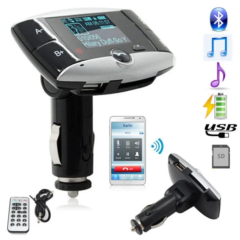 DHL 20 PCS Wireless Bluetooth Transmitter Modulator Car Kit MP3 SD USB LCD Remote | Мобильные телефоны и аксессуары