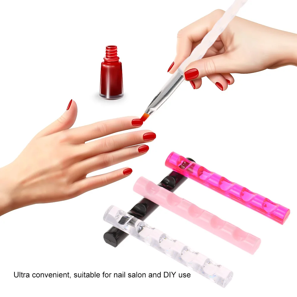

Nail Brush Rack 5 Grids Acrylic Painting Pen Holder Nail Art Tool Manicure Penholder Rack Stand Holder