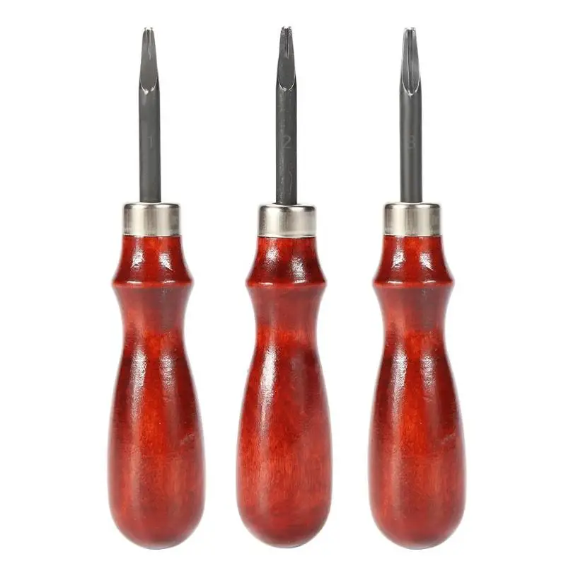 

0.8/1/1.2mm Sharp Leather Edge Cutter Beveler Skiving Leathercraft DIY Cutting Tool Handicraft Leather Trimming Cut Tool