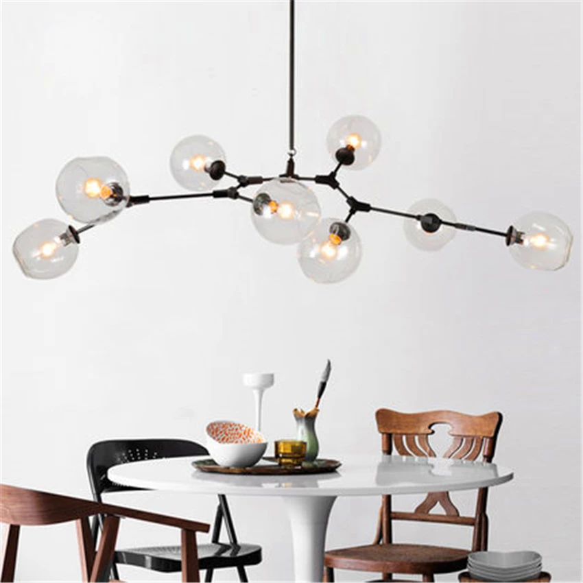 

Nordic LOFT Molecular Magic Bean Branch Chandelier Lighting Pendant Lamps Lights Italian Hanging Lamps Dining Room Kitchen Avize
