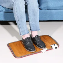 Электрический коврик для ног с подогревом, термостат, теплая офисная зимняя нагревательная доска