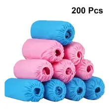 200 шт./упак. медицинский водонепроницаемые бахилы Пластик одноразовые утолщенной нетканые бахилы дома галоши