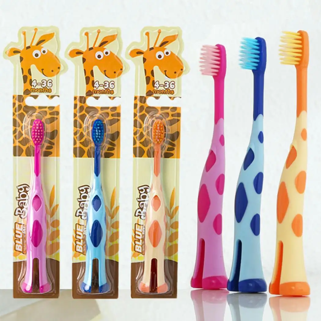 Random Cute Care Cartoon Soft Teeth Toothbrush for 3 Years Old Children Toothbrush Kids
