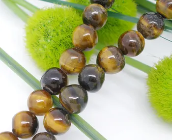 

Created Tiger Eye Stone Loose Beads Round Yellow 8mm Dia,38cm(15") long,1 Strand(approx 48PCs) (B04113)