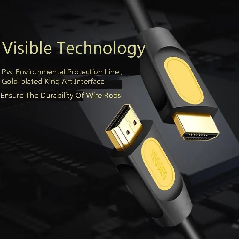 Высокоскоростной HDMI кабель Jelly Comb 1080P позолоченный штекер для HD TV XBOX сплиттер