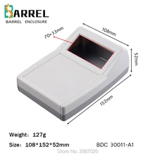 152*108*52 мм Пластиковый корпус для проекта электроники ABS Корпус DIY Распределительная коробка испытательный инструмент распределительный контрольный чехол