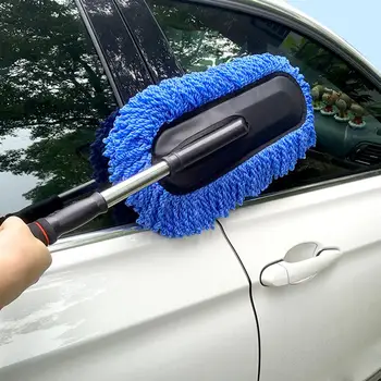 

1pc Super Soft Car Cleaning Tool Duster Interior Cleaner Long Retractable Handle To Trap Dust And Pollen For Car RV Boats Home