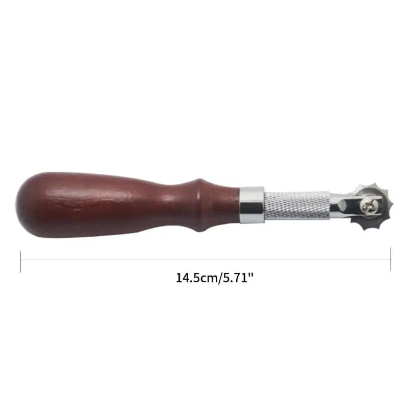 DIY Leather Craft Kit Spacing Tool 3/4/5/6mm Over Stitch Line Marking Wheel Gear Roulette Leathercraft Spacing Sewing Tools leather tools leather craft tool kit leather craft tools leather craft tool
